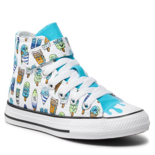 Sneakers Converse Ctas Hi A02155C White/Baltic Blue/Lime Rave