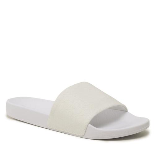 Παντόφλες Calvin Klein Pool Slide Mono HM0HM00963 White/Seasonal Mono 0LA