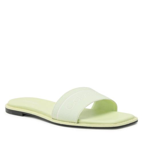 Παντόφλες Calvin Klein Squared Flat Slide He HW0HW00817 Spirit Green LKM