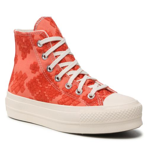 Sneakers Converse Ctas Lift Hi A02233C Bright Madder/Mantra Orange