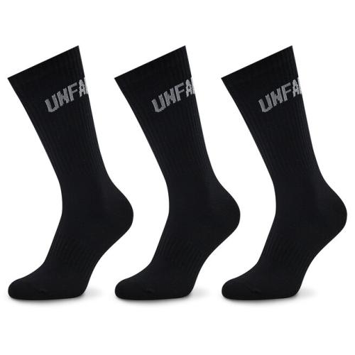 Σετ 3 ζευγάρια ψηλές κάλτσες unisex Unfair Athletics Curved UNFR22-164 Black