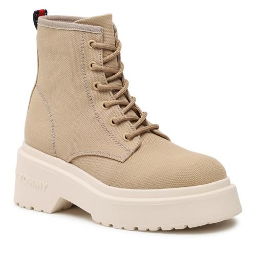 Μποτάκια Tommy Jeans Lace Up Festiv Boots EN0EN02133 Gentle Gold AB9