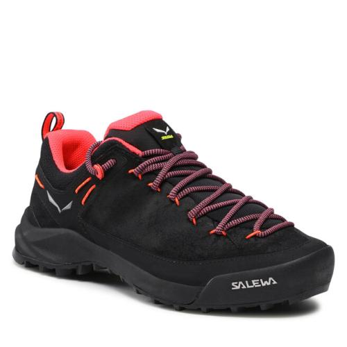 Παπούτσια πεζοπορίας Salewa Ws Wildfire Leather 61396-0936 Black/Fluo Coral