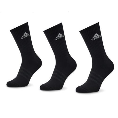 Σετ 3 ζευγάρια ψηλές κάλτσες unisex adidas Cushioned Crew IC1310 Black/White