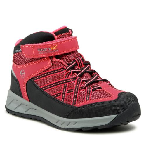 Παπούτσια πεζοπορίας Regatta Samaris V Mid Jnr RKF508 Dark Cerise/Neon Pink