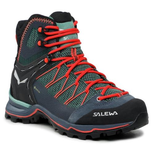 Παπούτσια πεζοπορίας Salewa Ws Mtn Trainer Lite Mid Gtx GORE-TEX 61360-5585 Feld Green/Fluo Coral 5585