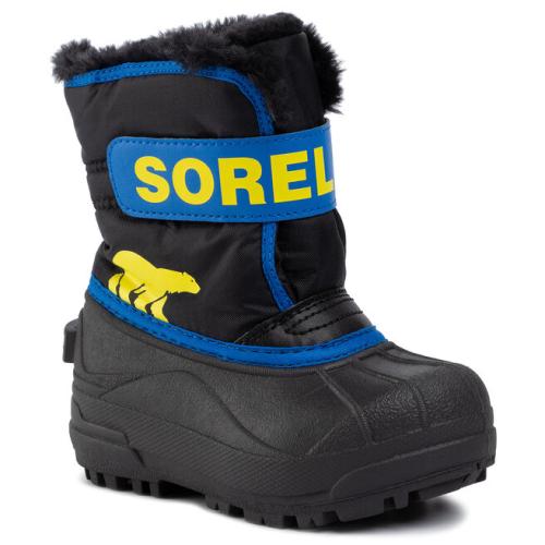 Μπότες Χιονιού Sorel Childrens Snow Commander NC1960 Black/Super Blue 011