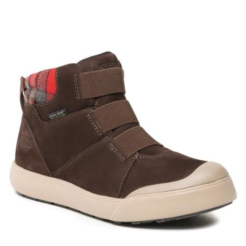 Μποτίνια Keen Elle Winter Mid Wp 1026714 Coffee Bean/Red Plaid