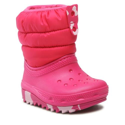 Μπότες Χιονιού Crocs Classic Neo Puff Boot T 207683 Candy Pink