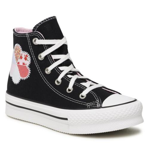 Sneakers Converse Ctas Eva Lift Hi A05166C Black/Sunrise Pink