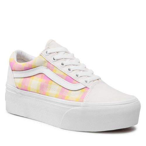 Πάνινα παπούτσια Vans Old Skool Stac VN0A7Q5MGBX1 Pastel Picnic Pink Plaid