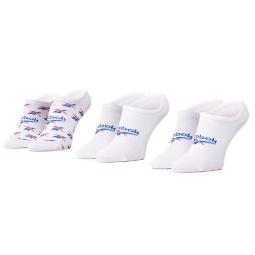 Σετ 3 ζευγάρια κάλτσες σοσόνια unisex Reebok Cl Fo Invisible Sock 3P GG6680 White/Vecblu/Vecred
