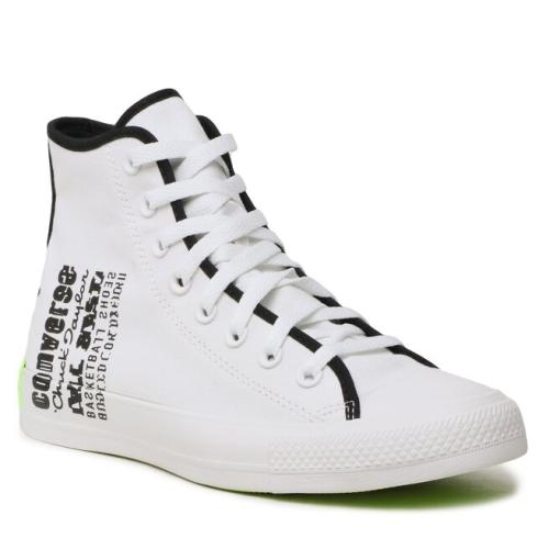 Sneakers Converse Ctas Hi A02795C White/Black/Green Beam