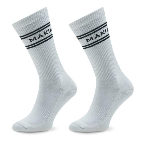 Σετ 2 ζευγάρια ψηλές κάλτσες unisex Makia Stripe U83015 White 001