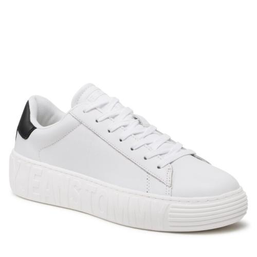 Αθλητικά Tommy Jeans Leather Outsole EM0EM01159 White YBR