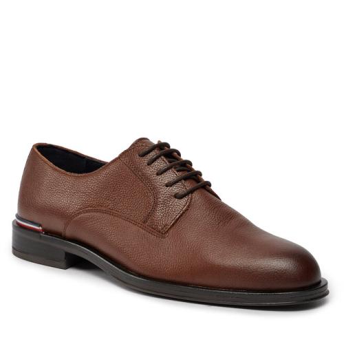 Κλειστά παπούτσια Tommy Hilfiger Core Rwb Hilfiger T Lth Shoe FM0FM04901 Winter Cognac GVI