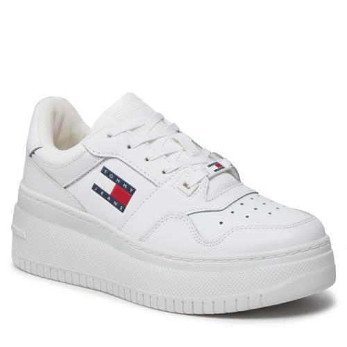 Αθλητικά Tommy Jeans Tjw Retro Basket Flatform Ess EN0EN02506 White YBS