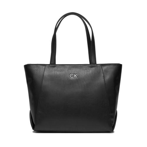 Τσάντα Calvin Klein Re-Lock Seasonal Shopper Lg K60K611334 Ck Black BEH