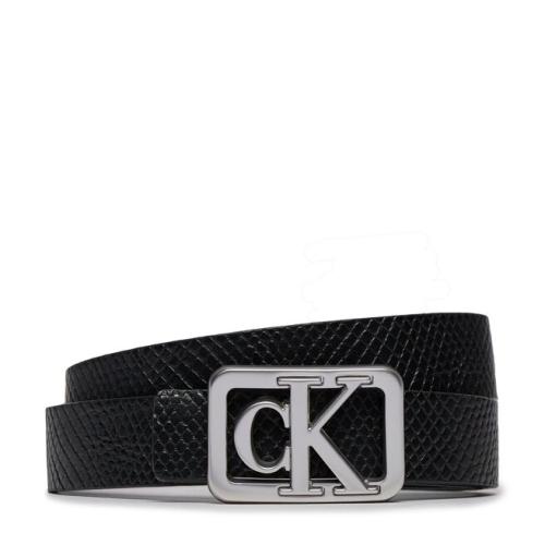 Ζώνη Γυναικεία Calvin Klein Mono Plaque Rev Lthr Belt 25Mm K60K611487 Black BEH