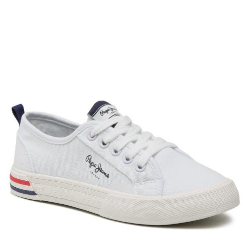 Πάνινα παπούτσια Pepe Jeans Brady Basic G PGS30561 Off White 803