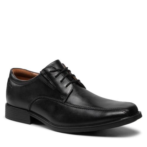 Κλειστά παπούτσια Clarks Tilden Walk 261103107 Black Leather