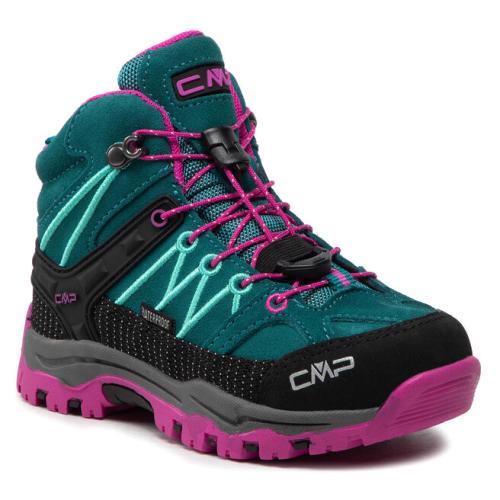 Παπούτσια πεζοπορίας CMP Kids Rigel Mid Trekking Shoes Wp 3Q12944 Lake/Pink Fluo 26EL