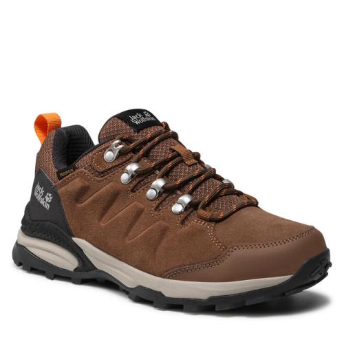 Παπούτσια πεζοπορίας Jack Wolfskin Refugio Texapore Low W 4050821 Brown/Apricot