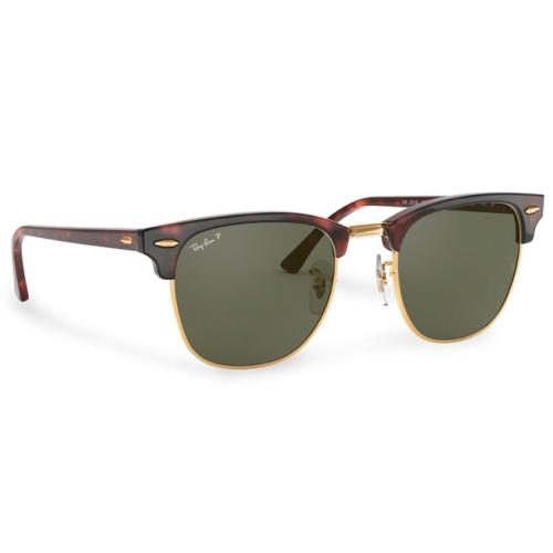 Γυαλιά ηλίου Ray-Ban Clubmaster 0RB3016 990/58 Tortoise/Green Classic
