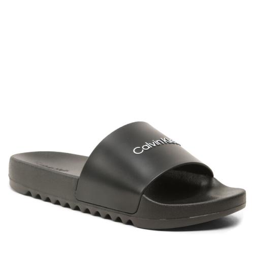 Παντόφλες Calvin Klein Chuncky Pool Slide Rub HM0HM01063 Ck Black BEH