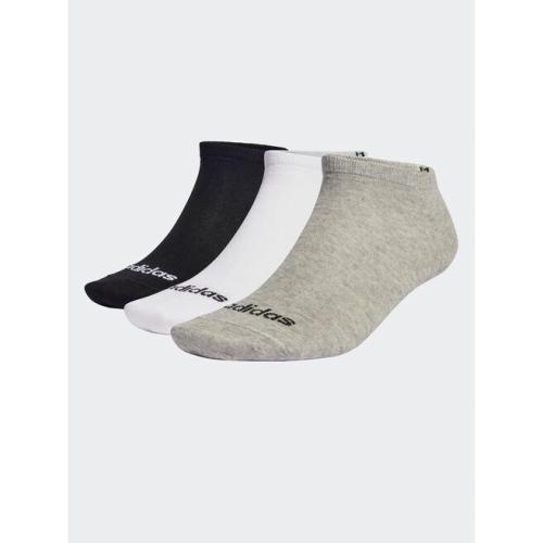 Κάλτσες σοσόνια Unisex adidas Thin Linear Low-Cut Socks 3 Pairs IC1300 medium grey heather/white/black