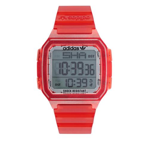 Ρολόι adidas Originals Street Digital One GMT AOST22051 Red