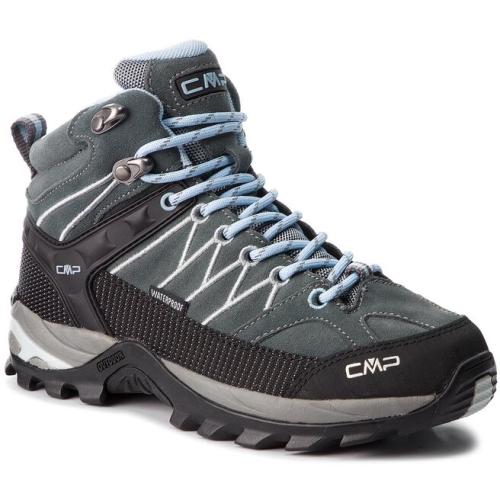 Παπούτσια πεζοπορίας CMP Rigel Mid Wmn Trekking Shoes Wp 3Q12946 Graffite/Azzurro 77BD