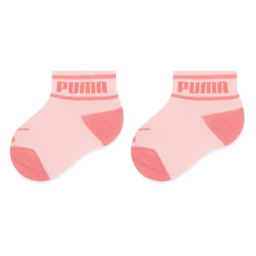 Σετ ψηλές κάλτσες παιδικές 2 τεμαχίων Puma Baby Wording Sock 2P 935479 Pink 02