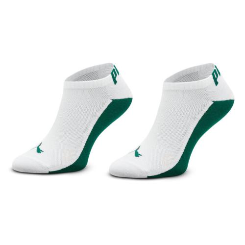 Σετ κοντές κάλτσες ανδρικές 2 τεμαχίων Puma Men Back Logo Sneaker 2P 938011 Green / White 04