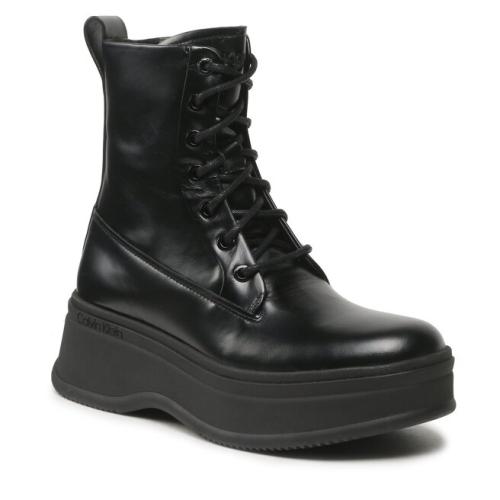 Μποτάκια Calvin Klein Pitched Combat Boot HW0HW01599 Black BEH