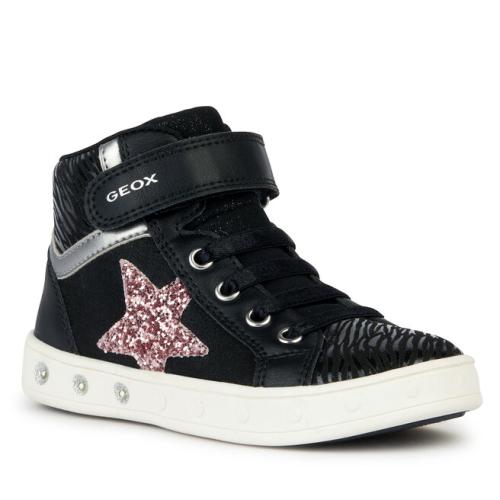 Αθλητικά Geox J Skylin Girl J368WG 0BJDH C9231 DD Black/Dk Pink