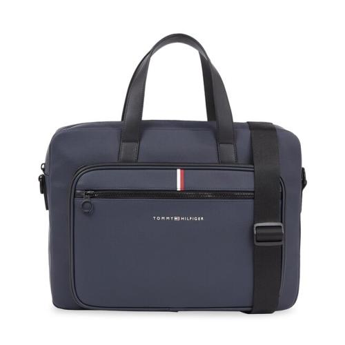 Τσάντα για laptop Tommy Hilfiger Th Essential Pique Computer Bag AM0AM11542 Space Blue DW6