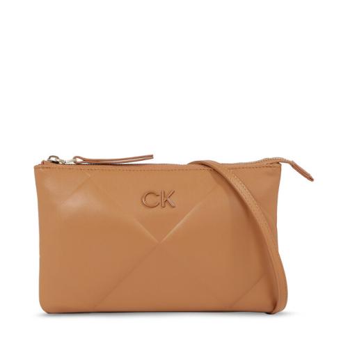 Τσάντα Calvin Klein Re-Lock Quilt Crossbody K60K611042 Brown Sugar GA5