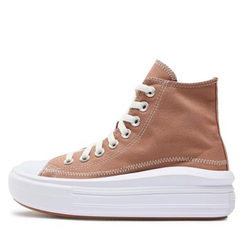 Sneakers Converse Chuck Taylor All Star Move A04672C Taupe/Red