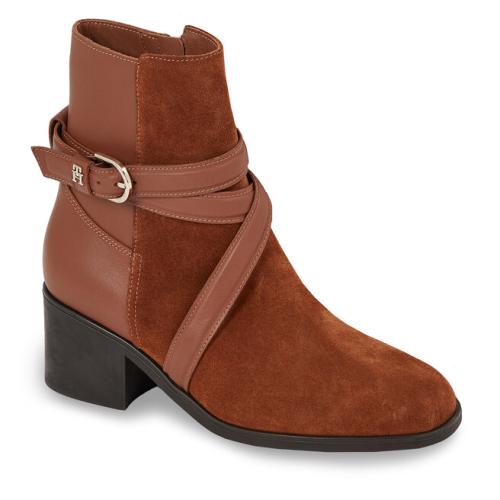 Μποτάκια Tommy Hilfiger Elevated Essential Midheel Boot FW0FW07515 Natural Cognac GTU