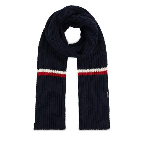 Πασμίνα Tommy Hilfiger Monotype Chunky Knit Scarf AM0AM11507 Space Blue DW6