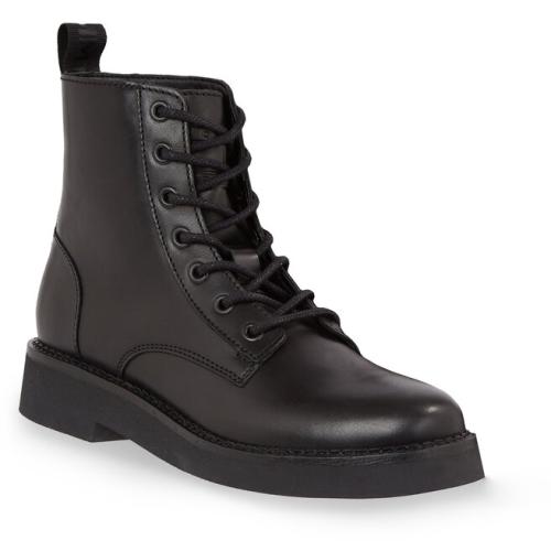 Μποτάκια Tommy Jeans Tjw Lace Up Flat Boot EN0EN02310 Black BDS