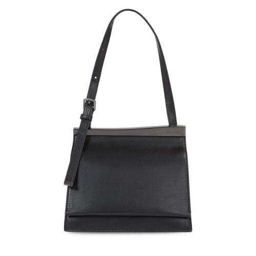 Τσάντα Calvin Klein Metal Edge Shldr Bag Sm W/ Flap K60K611172 Ck Black BAX