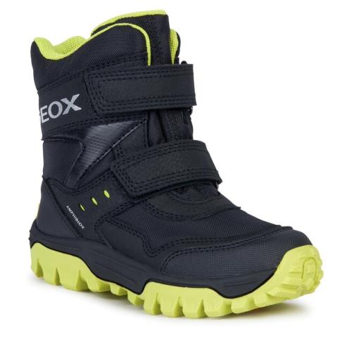 Μπότες Χιονιού Geox J Himalaya Boy B Abx J36FRC 0FUCE C0802 S Black/Lime