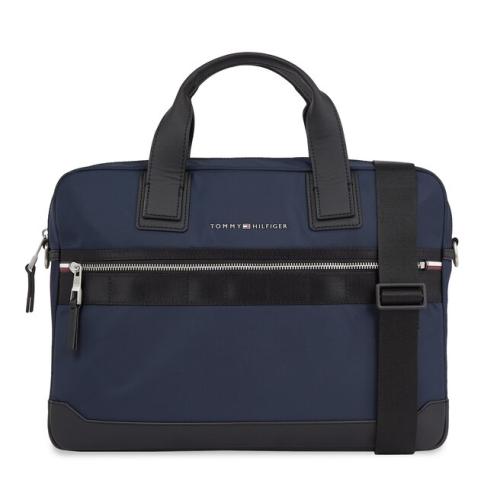 Τσάντα για laptop Tommy Hilfiger Th Elevated Nylon Computer Bag AM0AM11574 Space Blue DW6
