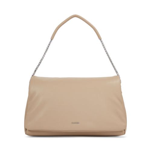 Τσάντα Calvin Klein Puffed Shoulder Bag K60K611539 Silver Mink A04