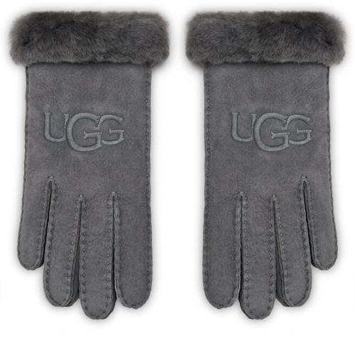 Γάντια Γυναικεία Ugg W Sheepskin Embroider Glove 20931 Metal