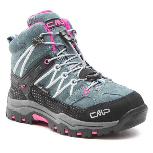 Παπούτσια πεζοπορίας CMP Kids Rigel Mid Trekking Shoe Wp 3Q12944 Mineral Green/Purple Fluo