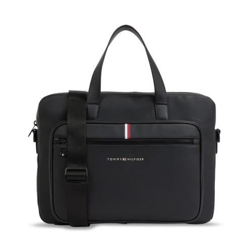 Τσάντα για laptop Tommy Hilfiger Th Essential Pique Computer Bag AM0AM11542 Black BDS