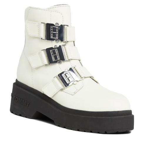 Μποτάκια Tommy Jeans Tjw Chunky Boot Hardware EN0EN02443 Rich Cream YA6